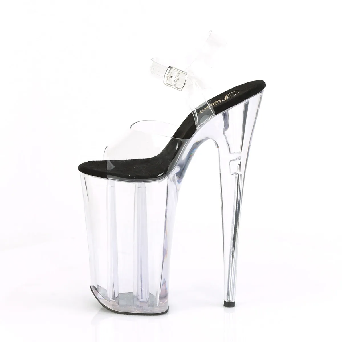 10 Inch Heel BEYOND-008 Clear Black Clear