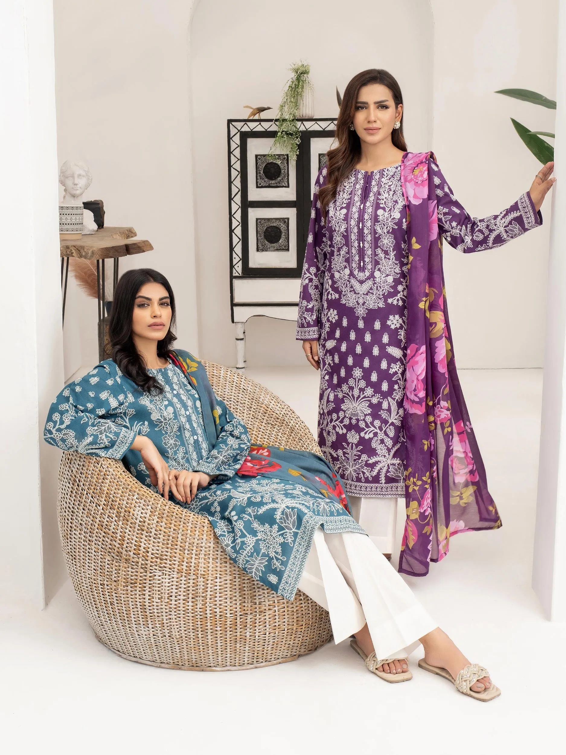 2 Piece Lawn Suit-Printed (Unstitched)