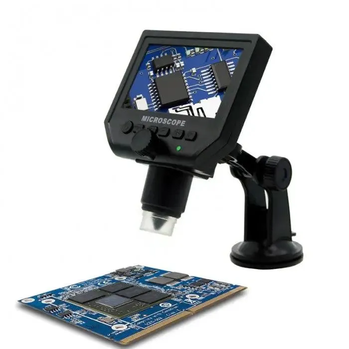 3.6MP 600X HD Digital Electronic Microscope with 4.3" LCD Display