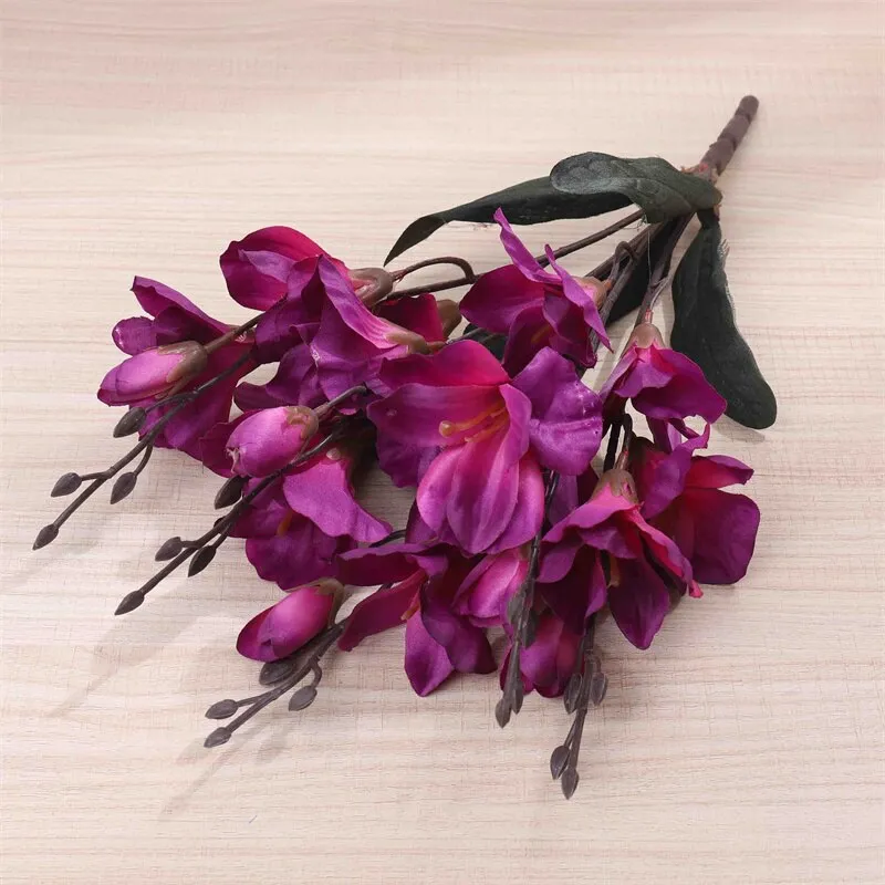 5 Branch Orchid Magnolia Flowers