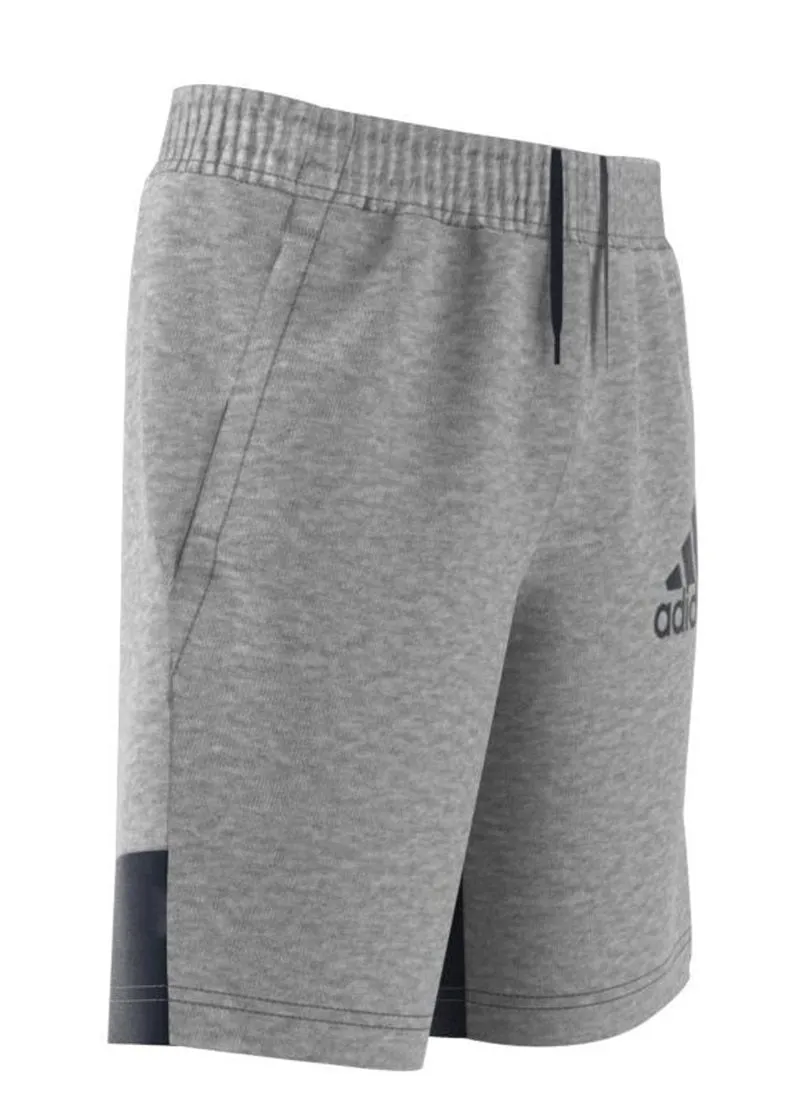 adidas BOS Shorts - Boys - Medium Grey Heather/Legend Ink