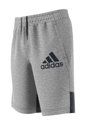 adidas BOS Shorts - Boys - Medium Grey Heather/Legend Ink