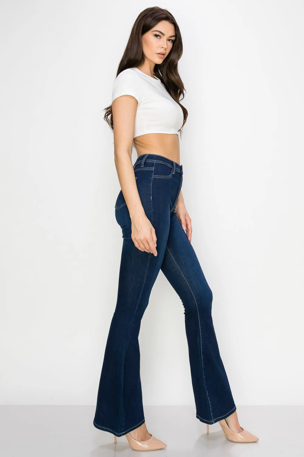 BC-005 OPEN PACK START SOMETHING HIGH RISE FLARE JEANS