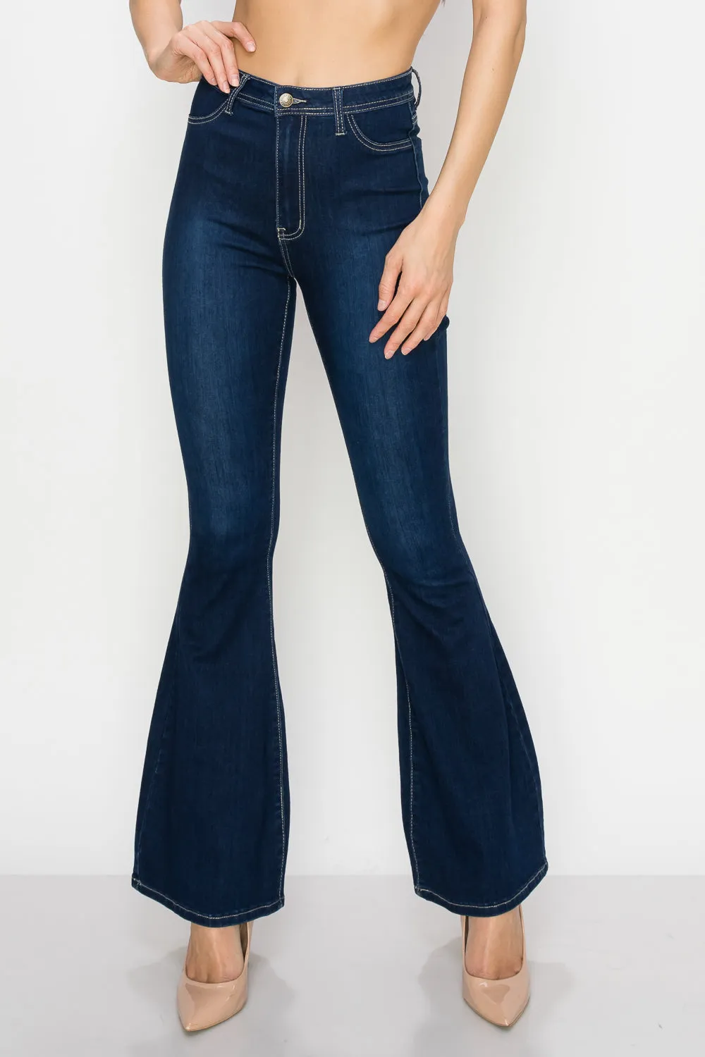 BC-005 OPEN PACK START SOMETHING HIGH RISE FLARE JEANS