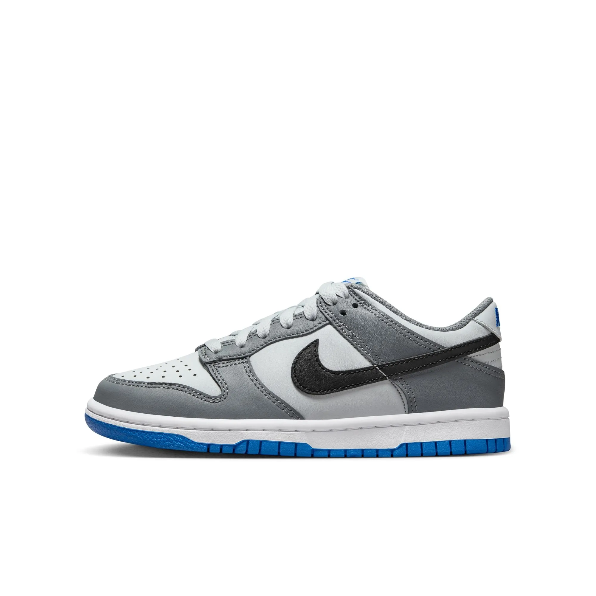 Big Kids Nike Dunk Low - COOL GREY/BLACK-PURE PLATINUM