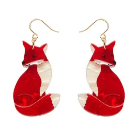 Charming Fox Drop Earrings