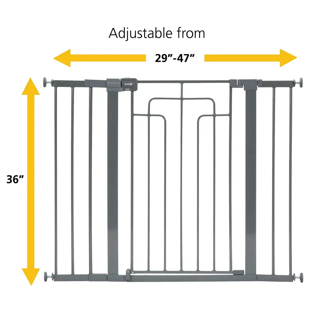 Contemporary Tall-and-Wide Gate - Grey