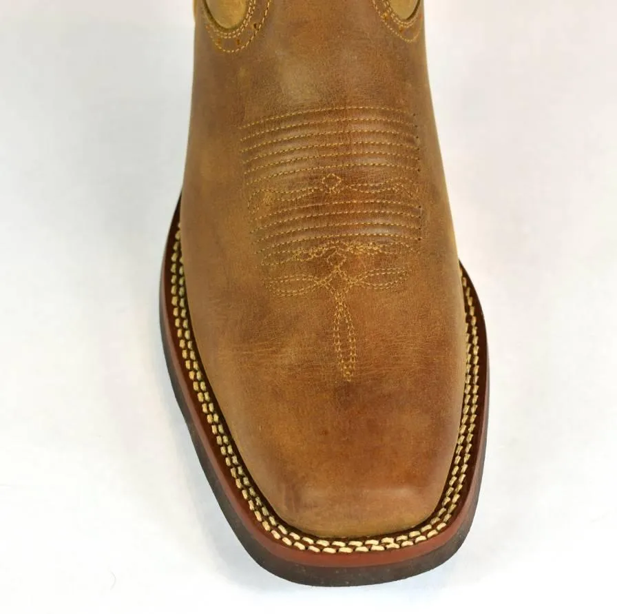 Denver Rodeo Boot, Rubber Sole, French Toe, Oryx Crazy Leather - 845-1