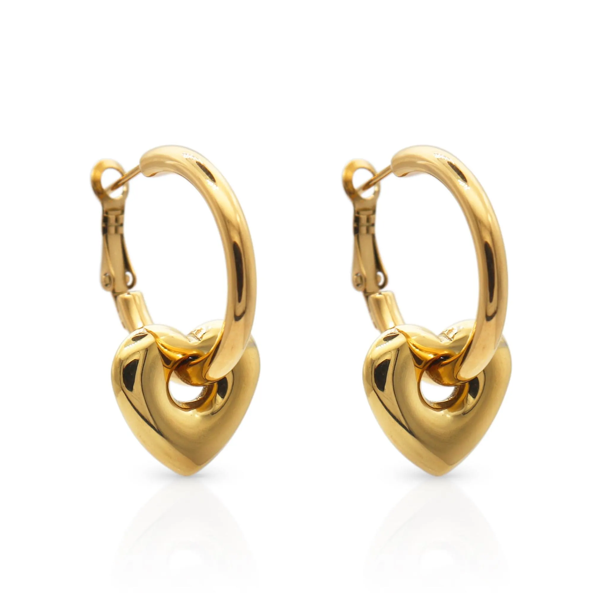 Flirt Heart Hoop Earrings