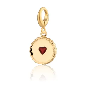 Gold Plated Jammie Dodger Charm