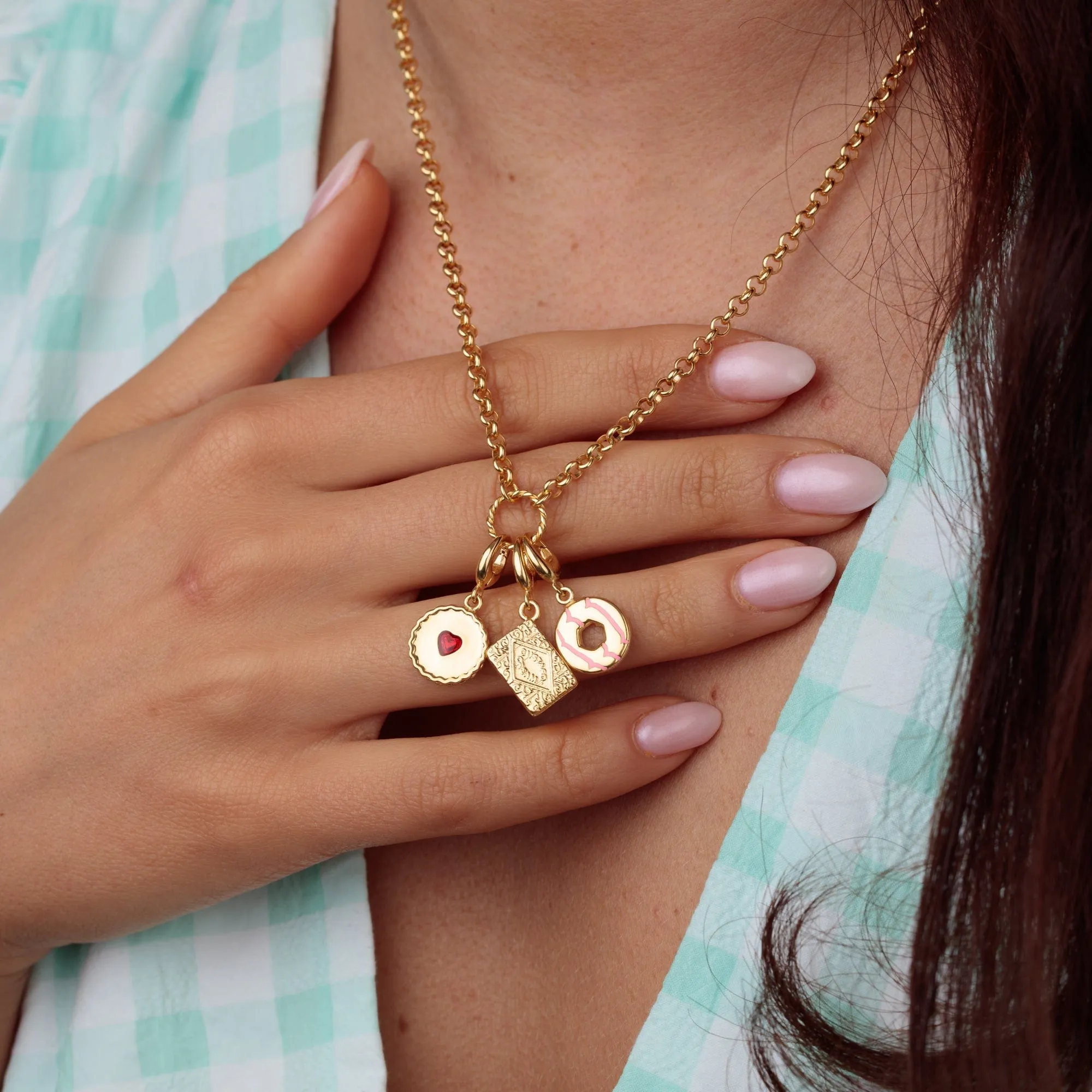 Gold Plated Jammie Dodger Charm