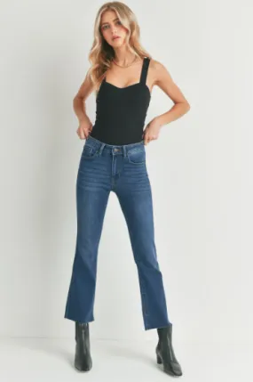 JBD Cropped Flare Dark Wash Jeans