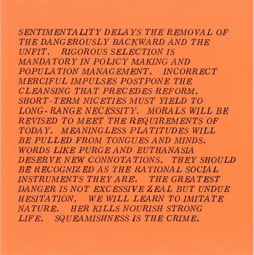 Jenny Holzer, 10 Inflammatory Essays 1979-1982, 1993/2018