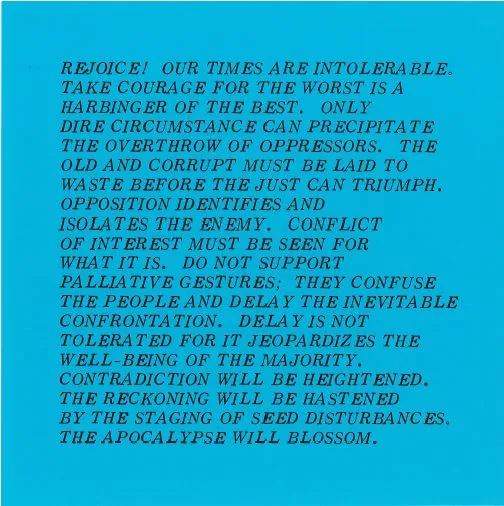 Jenny Holzer, 10 Inflammatory Essays 1979-1982, 1993/2018