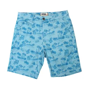 Knot Blue Island Printed Chino Shorts