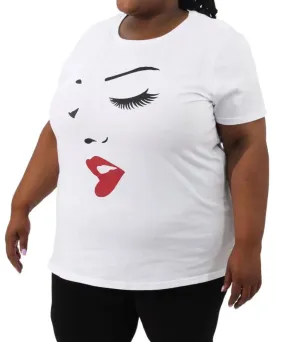 Ladies Printed Face Tee