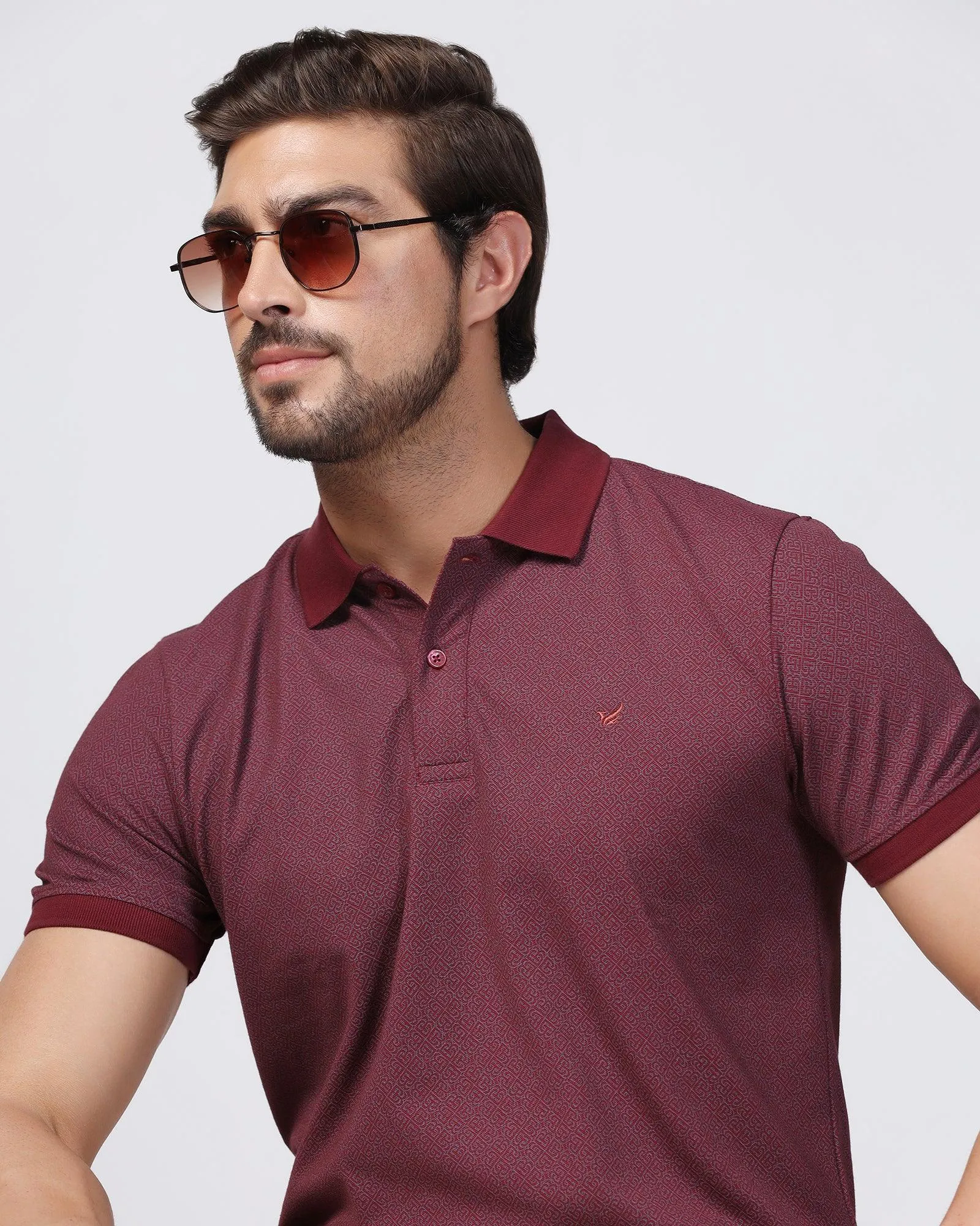 Polo Red Printed T-Shirt - Taichi