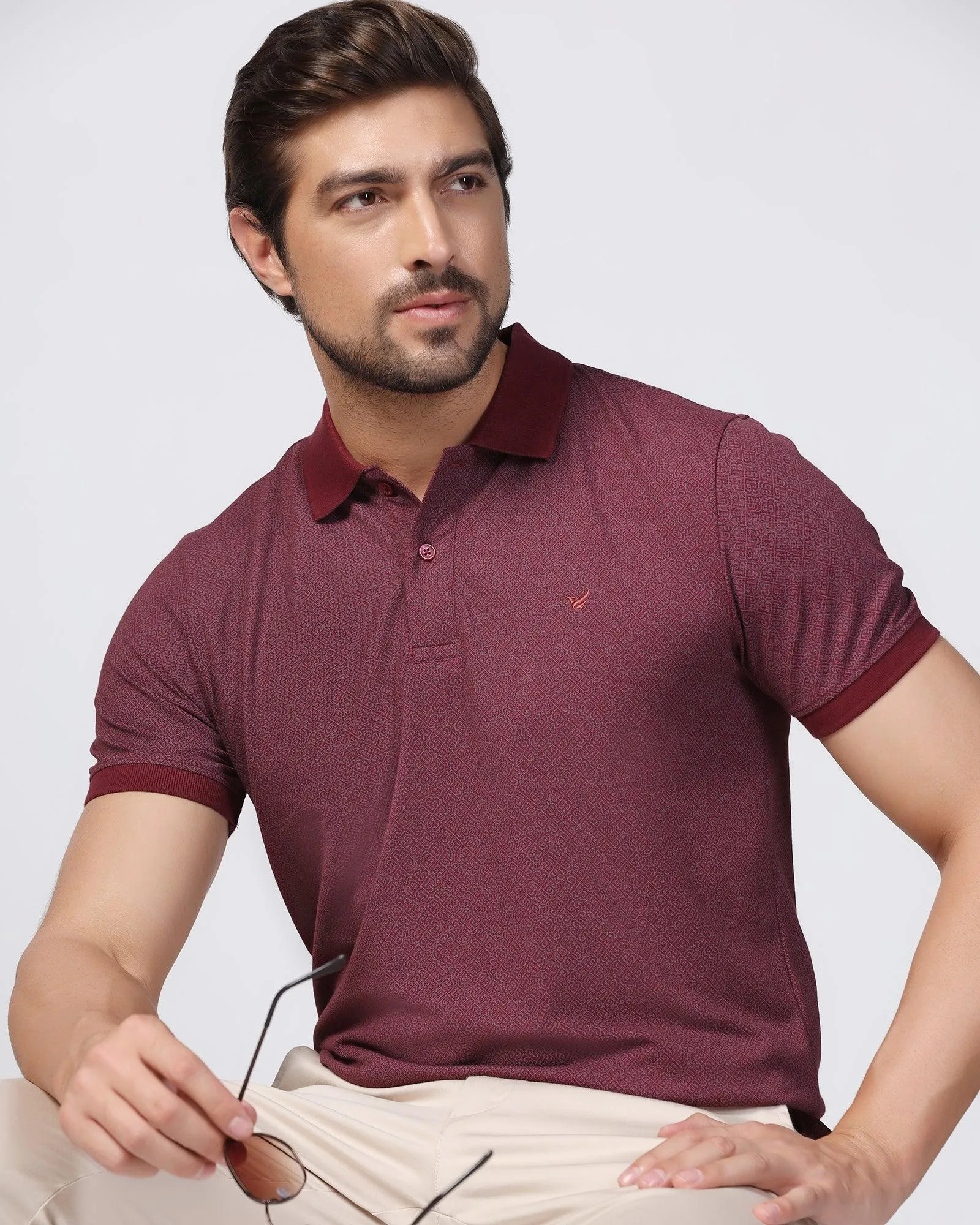 Polo Red Printed T-Shirt - Taichi