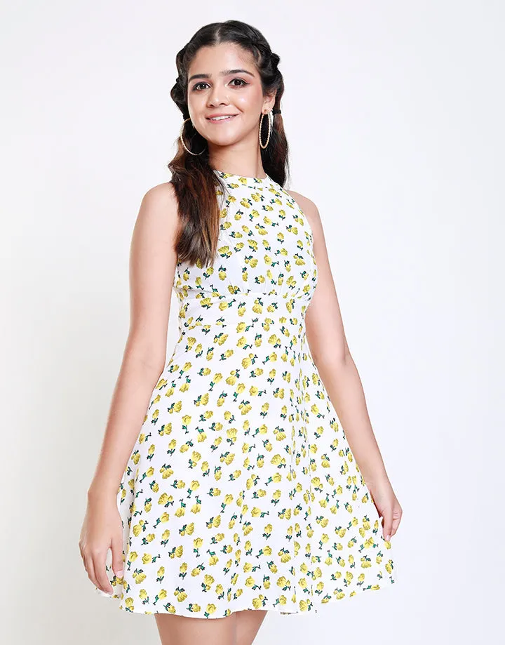 Printed Sleeveless Dress