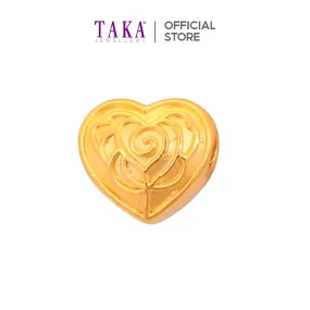 TAKA Jewellery 999 Pure Gold Charm Heart