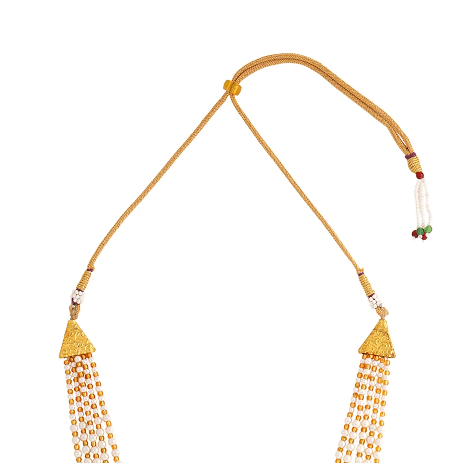 Teejh Aarushi Blue Bead And Pearl Necklace