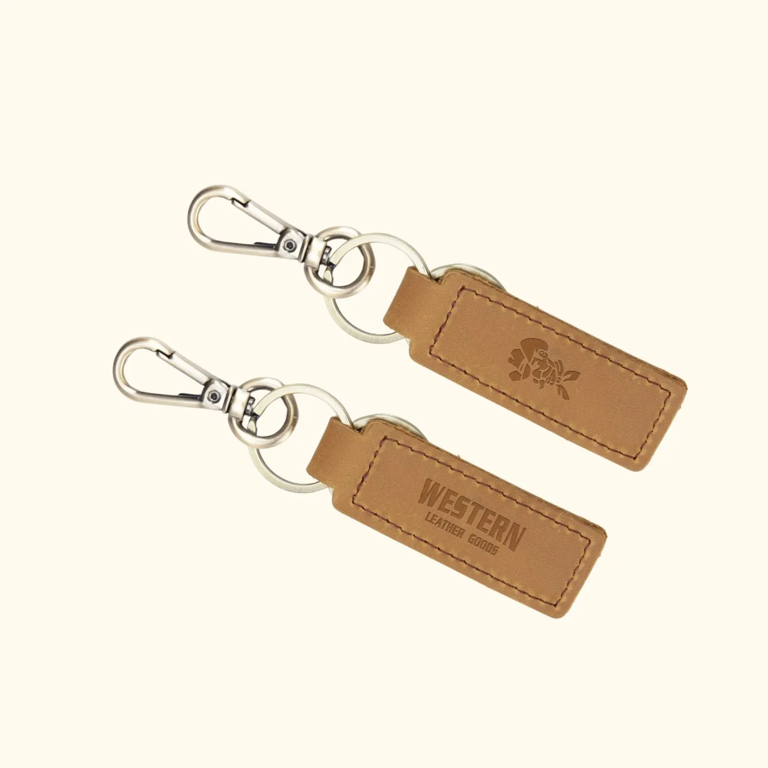 The Ranch Hand - Western Leather Keychain